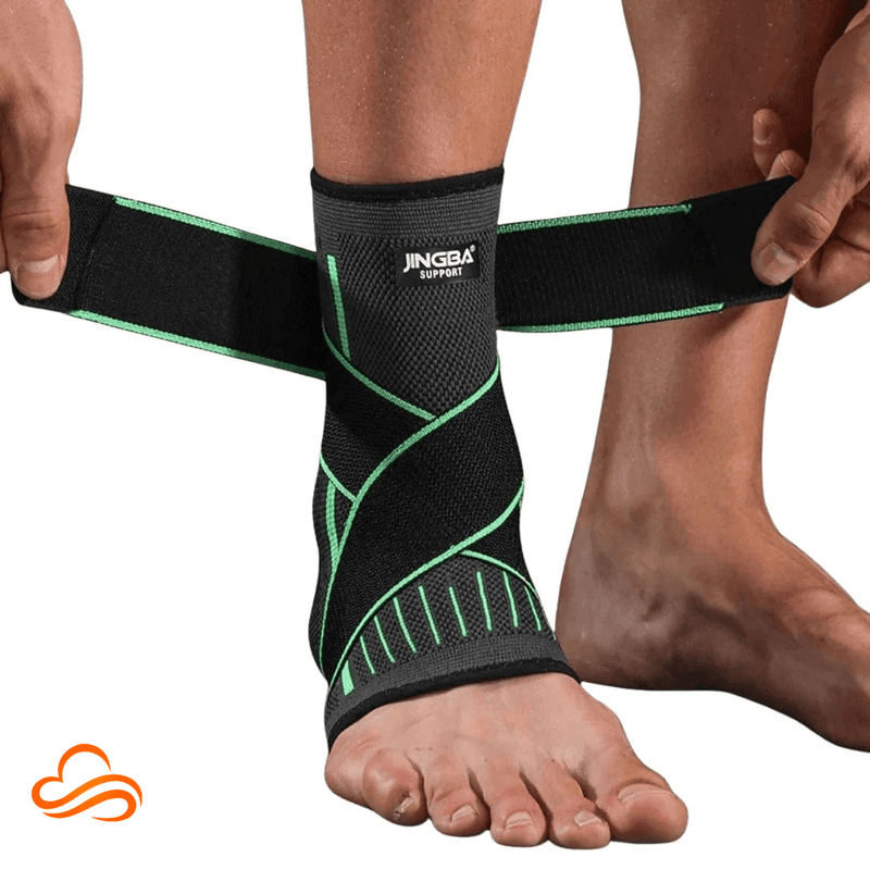 Tornozeleira de Compressão Ajustável – Suporte para Maior Estabilidade e Conforto