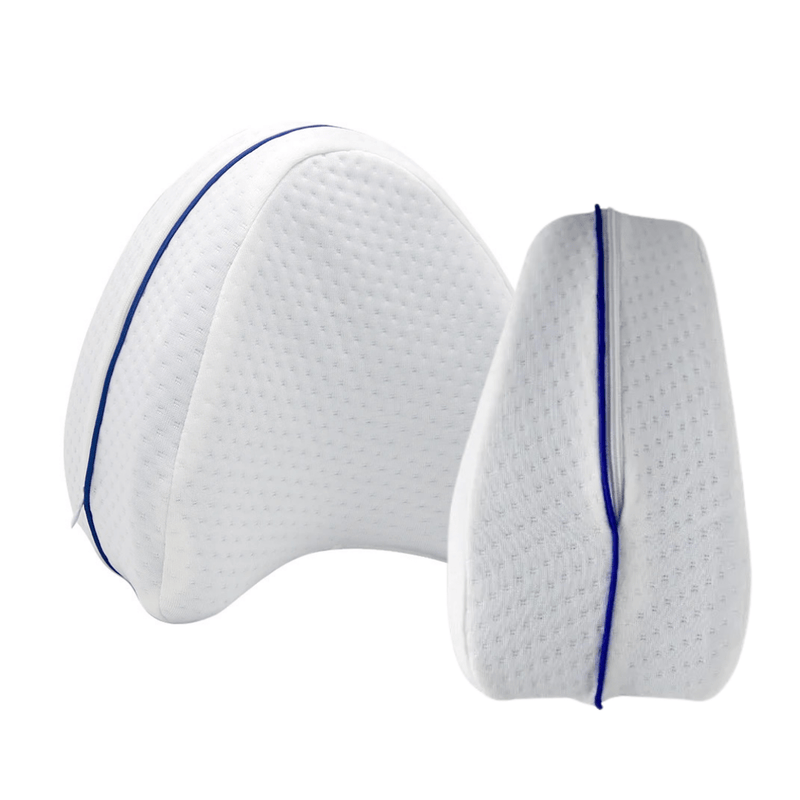 Travesseiro Ergonômico para Perna e Joelho – Espuma de Memória, Conforto para Quadril e Coluna