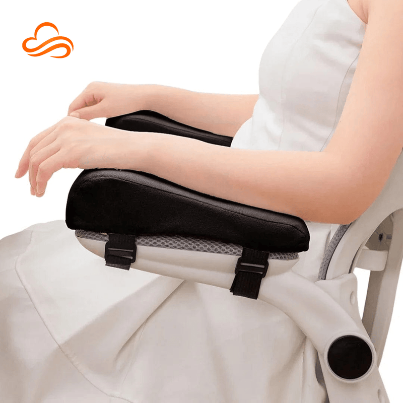 Almofadas de Espuma para Cotovelos – Apoio de Braço Cadeira Escritório, Alívio de Pressão e Dores