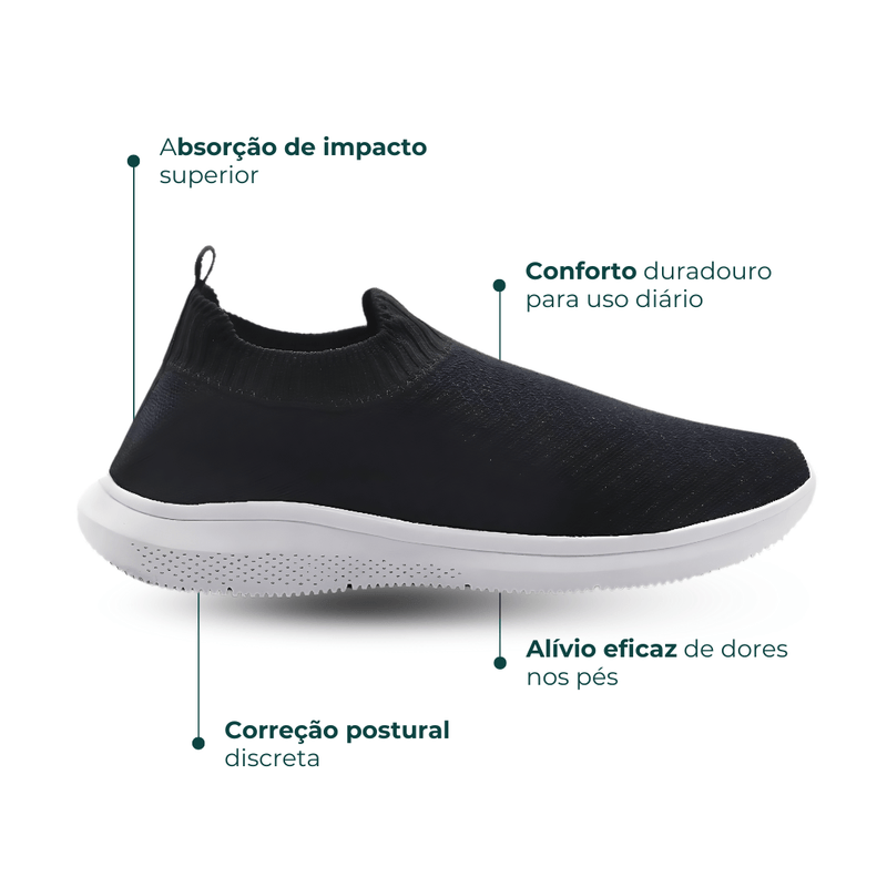 Tênis Ortopédico Unissex Flex Comfort – Leveza, Amortecimento Antifadiga e Estilo Versátil
