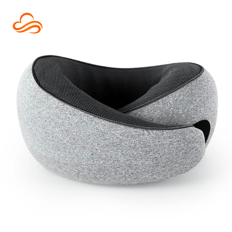 Almofada de Pescoço Ergonômica 360º – Espuma de Memória, Suporte Firme para Viagens