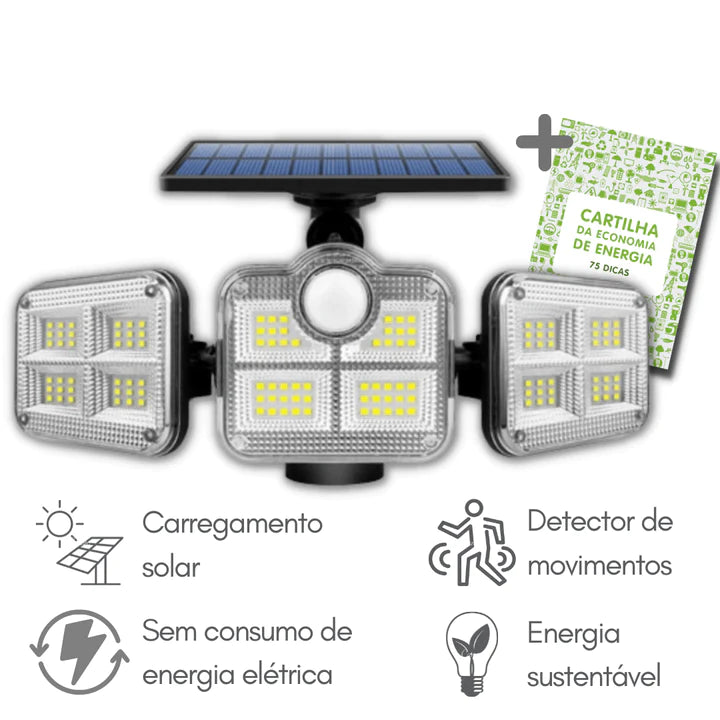 Refletor LED Solar Autossustentável - EcoSol 20w