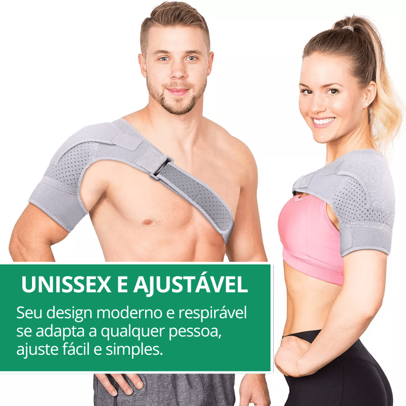 Suporte Ombro Ortopédico Ajustável – Estabilização, Alívio da Dor e Recuperação de Lesões (Neoprene)