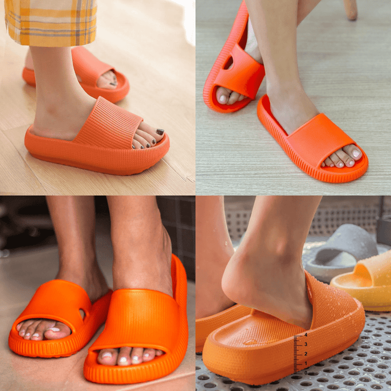 Chinelo Nuvem Antiderrapante – Conforto Ortopédico para Alívio da Dor e Uso Diário