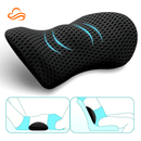 Almofada Lombar Ortopédica Memory Foam – Suporte para Coluna, Alívio Dores nas Costas, Uso em Cadeira