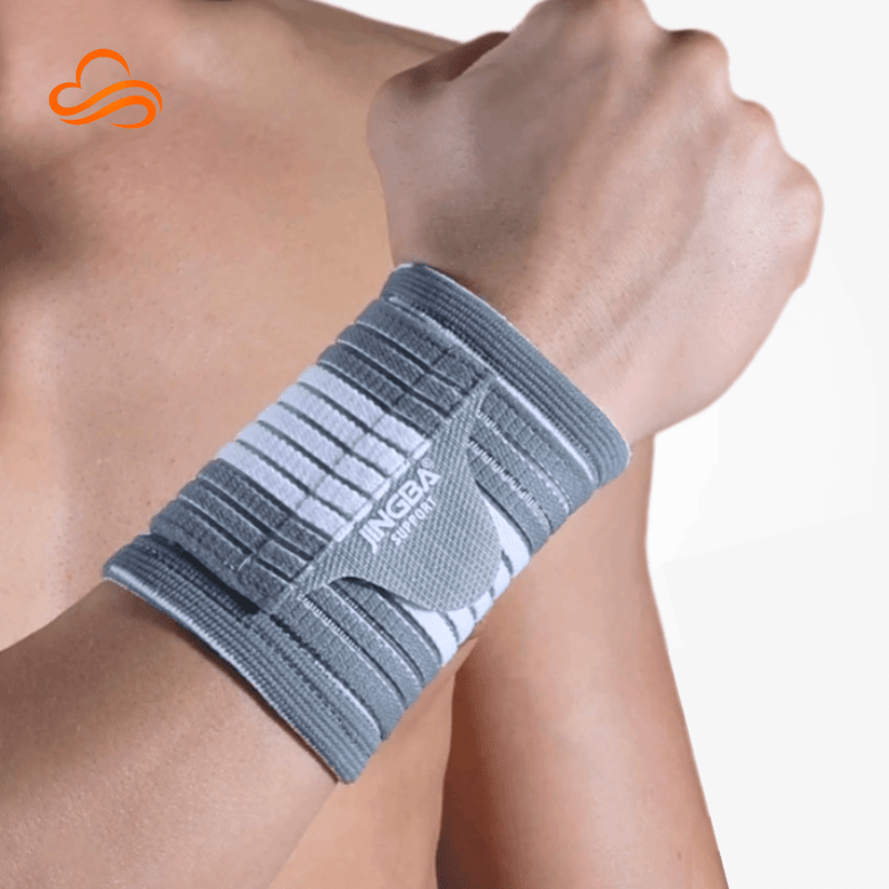 Par de Munhequeiras de Compressão Ajustável – Suporte de Pulso, Prevenção de Lesões e Estabilidade para Treinos de Força