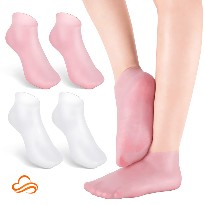Meia de Silicone com Gel Hidratante – Tratamento Intensivo Contra Rachaduras e Pés Ressecados