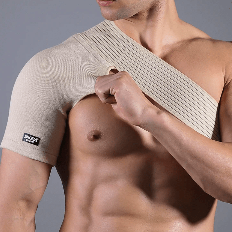 Faixa de Compressão Elástica para Ombro – Suporte Ajustável e Confortável para Uso Diário