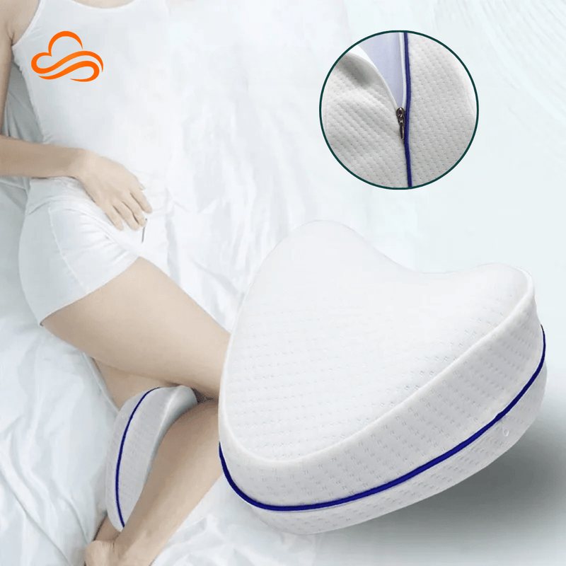 Travesseiro Ergonômico para Perna e Joelho – Espuma de Memória, Conforto para Quadril e Coluna
