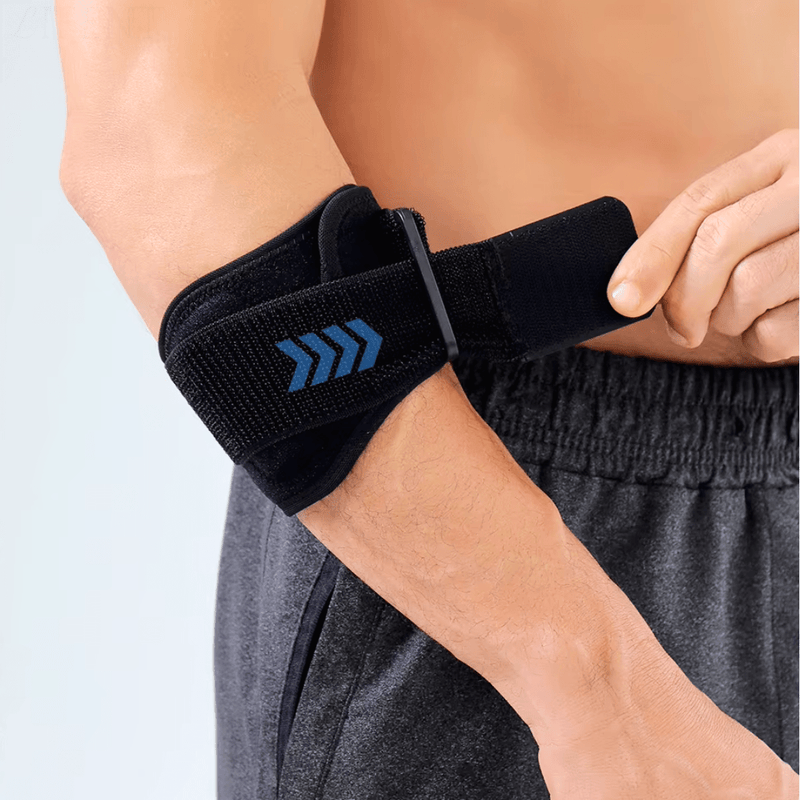 Kit 2 Faixas de Compressão para o Cotovelo – Suporte Ajustável e Alívio da Tensão Muscular