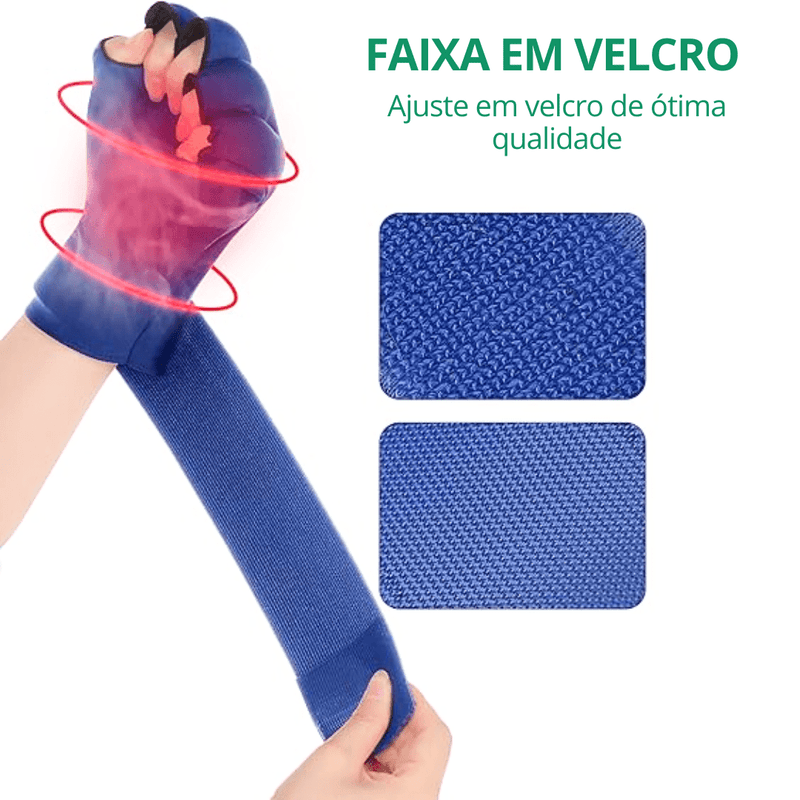 Luva de Compressão em Gel (Calor & Frio) - Suporte para Mãos, Alívio da Tensão e Dores Musculares