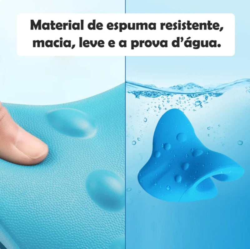 Relaxador e Alongador de Pescoço Ergonômico – Descompressão Cervical, Alívio da Dor e Realinhamento da Coluna