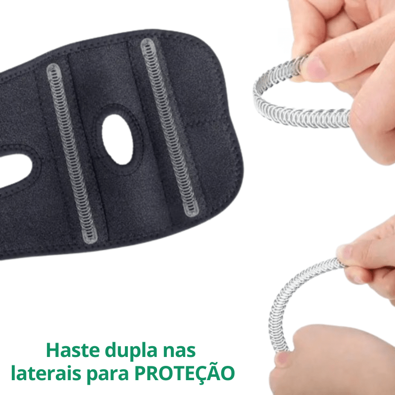 Cotoveleira de Compressão com Hastes Estabilizadoras – Alívio da Tendinite, Epicondilite e Lesões Esportivas