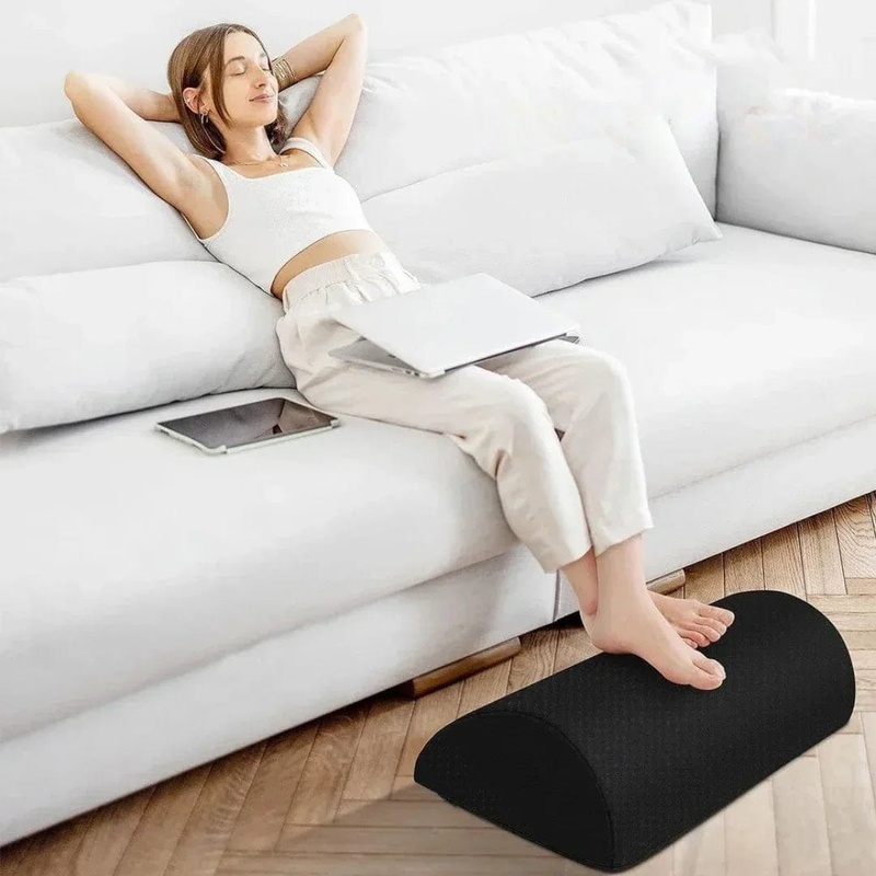 Suporte Ergonômico para Pés – Memory Foam, Alívio de Pressão e Conforto para Escritório
