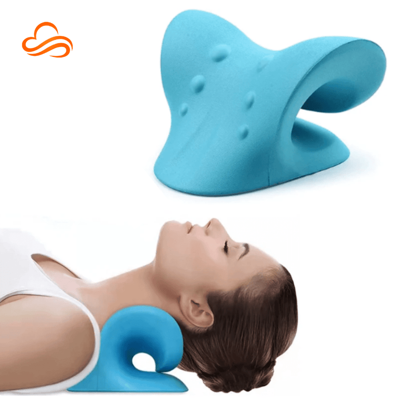 Relaxador e Alongador de Pescoço Ergonômico – Descompressão Cervical, Alívio da Dor e Realinhamento da Coluna