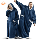 Manta de Capuz Vestível Extra-Longo – Cobertor Sherpa Fleece, Super Conforto e Aquecimento
