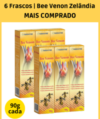 Pomada Bee Venom- Fórmula Natural com Extrato de Abelha