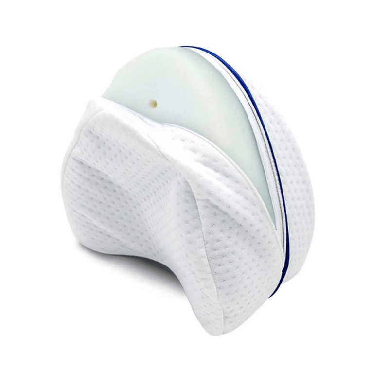 Travesseiro Ergonômico para Perna e Joelho – Espuma de Memória, Conforto para Quadril e Coluna