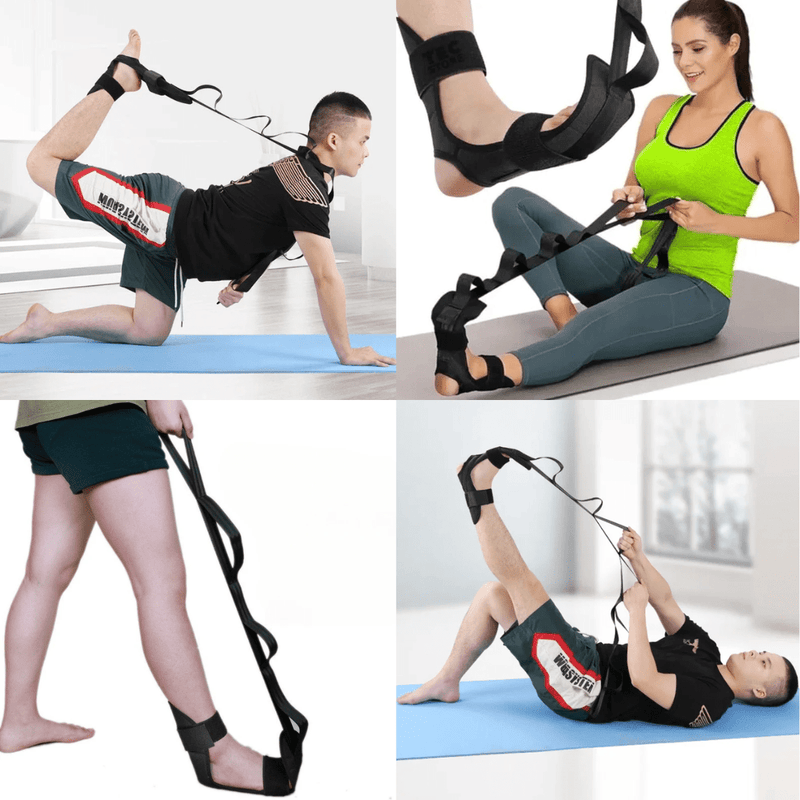 Faixa de Alongamento Flexibilidade e Fisioterapia MultiFlex – 6 Alças Ajustáveis e Apoio Acolchoado