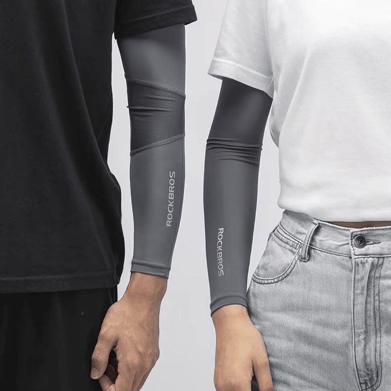 Manguito de Compressão UV 50+ (Par) – Proteção Solar Máxima, Conforto Térmico e Performance Esportiva