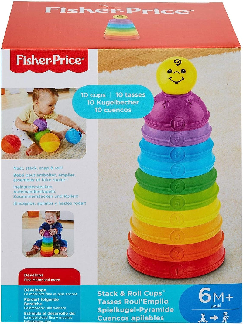 Potinhos Empilhar e Rolar, Fisher Price, Mattel