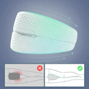 Travesseiro Ergonômico para Perna e Joelho – Espuma de Memória, Conforto para Quadril e Coluna