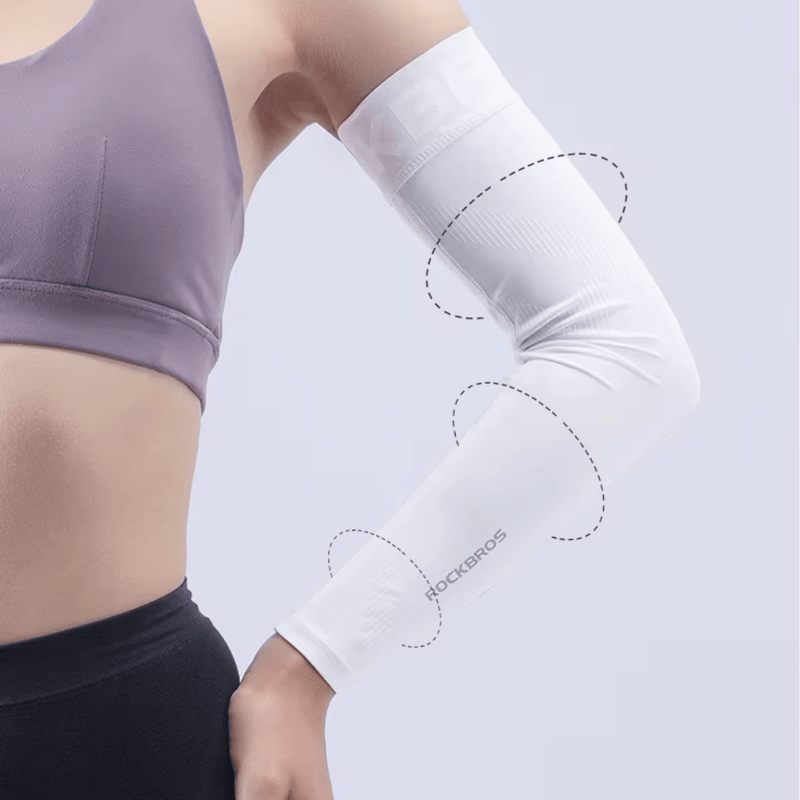 Manguito de Compressão UV 50+ (Par) – Proteção Solar Máxima, Conforto Térmico e Performance Esportiva