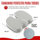 Almofada Ortopédica Assento – Espuma de Memória, Alívio Dores Cóccix e Ciática, Uso em Escritório