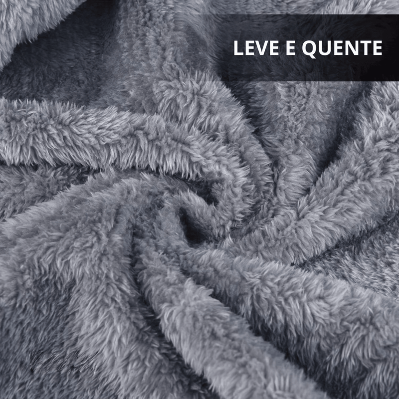 Cobertor Vestível Fleece para Inverno –  Quentinho e Conforto Máximo