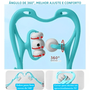 Massageador de Pescoço Manual com Rolo – Terapia Pontos de Pressão, Alívio Tensão e Torcicolo
