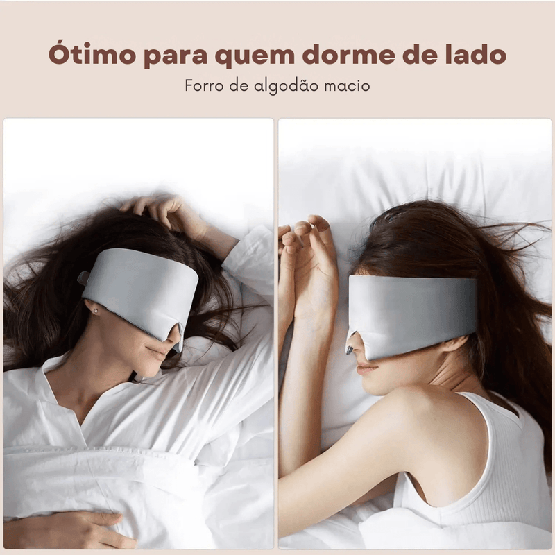 Máscara para Dormir de Seda Mulberry 100% – Bloqueio Total de Luz, Antifrizz e Conforto Premium