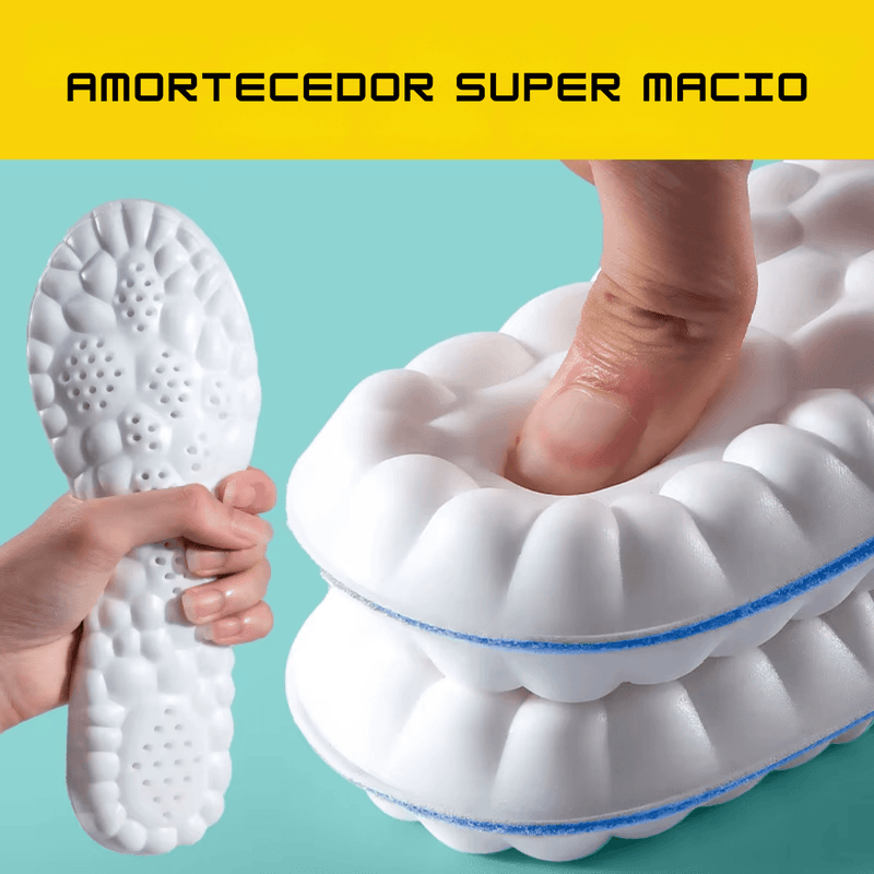Palmilha de Látex Macia – Absorção de Choque, Conforto Extremo e Tecnologia Anti-Odor