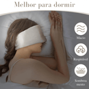 Máscara para Dormir de Seda Mulberry 100% – Bloqueio Total de Luz, Antifrizz e Conforto Premium