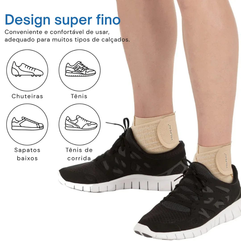 Suporte de Compressão Tornozelo e Pé Ajustável – Alívio Dores, Tendinite de Aquiles, Fascite Plantar