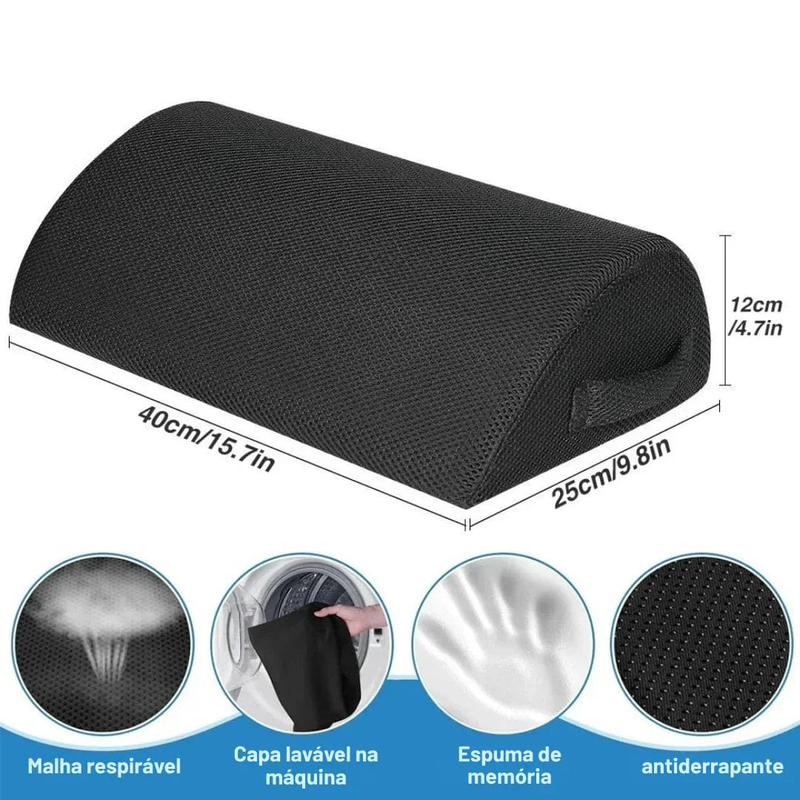 Suporte Ergonômico para Pés – Memory Foam, Alívio de Pressão e Conforto para Escritório