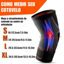 Braçadeira de Compressão para Cotovelo – Alívio Dores, Cotovelo de Tenista e Golfista, Ajustável