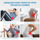 Almofada Lombar Ortopédica Memory Foam – Suporte para Coluna, Alívio Dores nas Costas, Uso em Cadeira