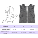 Luva de Compressão Sem Dedos – Alívio Dores Mãos, Artrite, Síndrome do Túnel do Carpo, Unissex