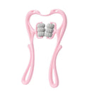 Massageador de Pescoço Manual com Rolo – Terapia Pontos de Pressão, Alívio Tensão e Torcicolo