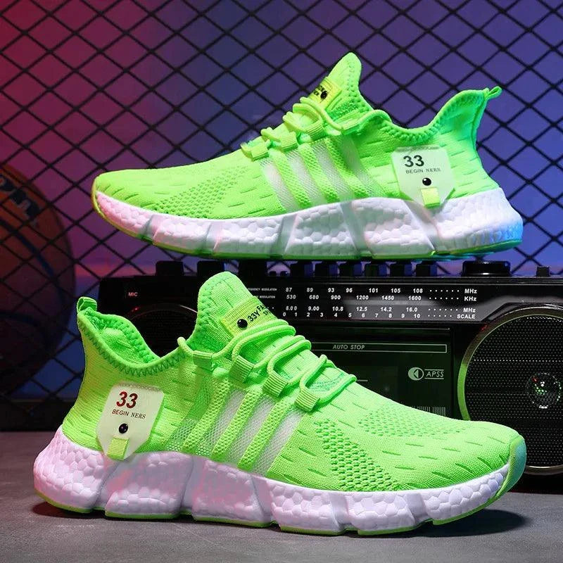 Tênis Casual Sola Grossa Unissex – Confortável, Respirável, Ideal para Caminhada e Dia a Dia