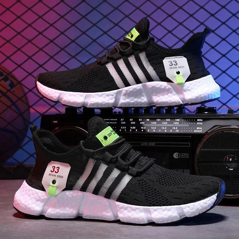 Tênis Casual Sola Grossa Unissex – Confortável, Respirável, Ideal para Caminhada e Dia a Dia