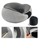 Almofada de Pescoço Ergonômica 360º – Espuma de Memória, Suporte Firme para Viagens