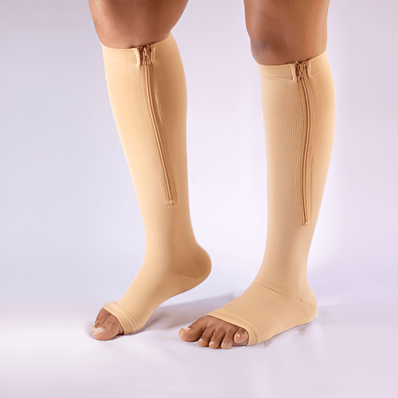 Meia de Compressão Suave – Conforto e Alívio da Sensação de Inchaço e Cansaço nas Pernas