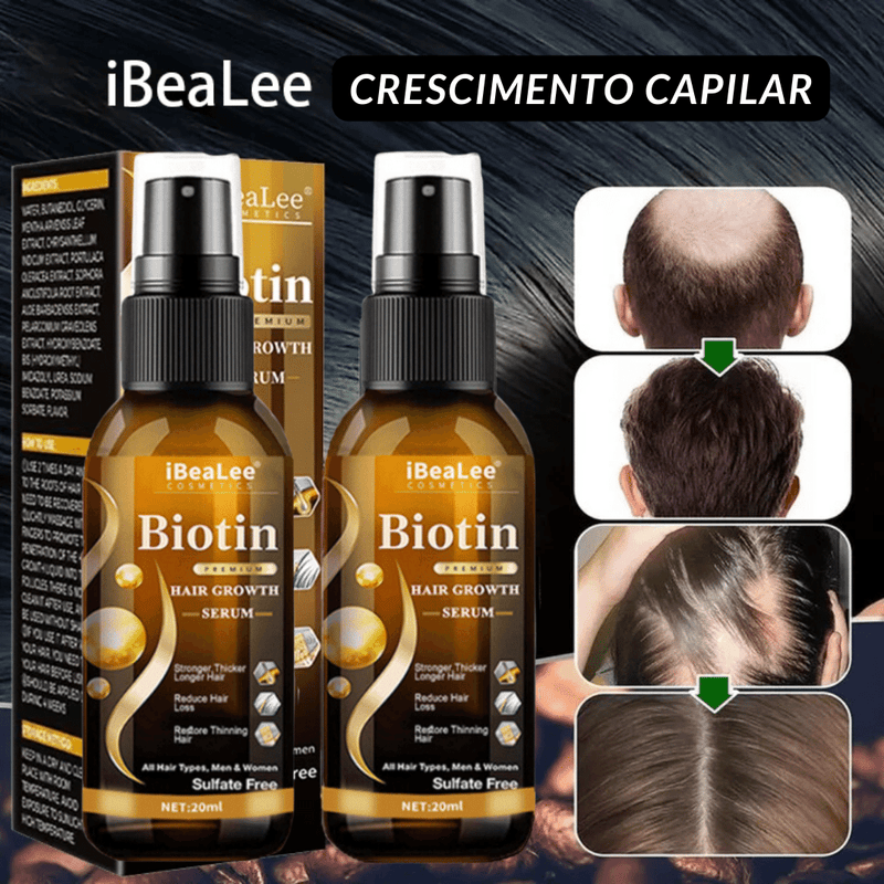 Biotina iBeaLee Crescimento Capilar - DeLuxe Hair