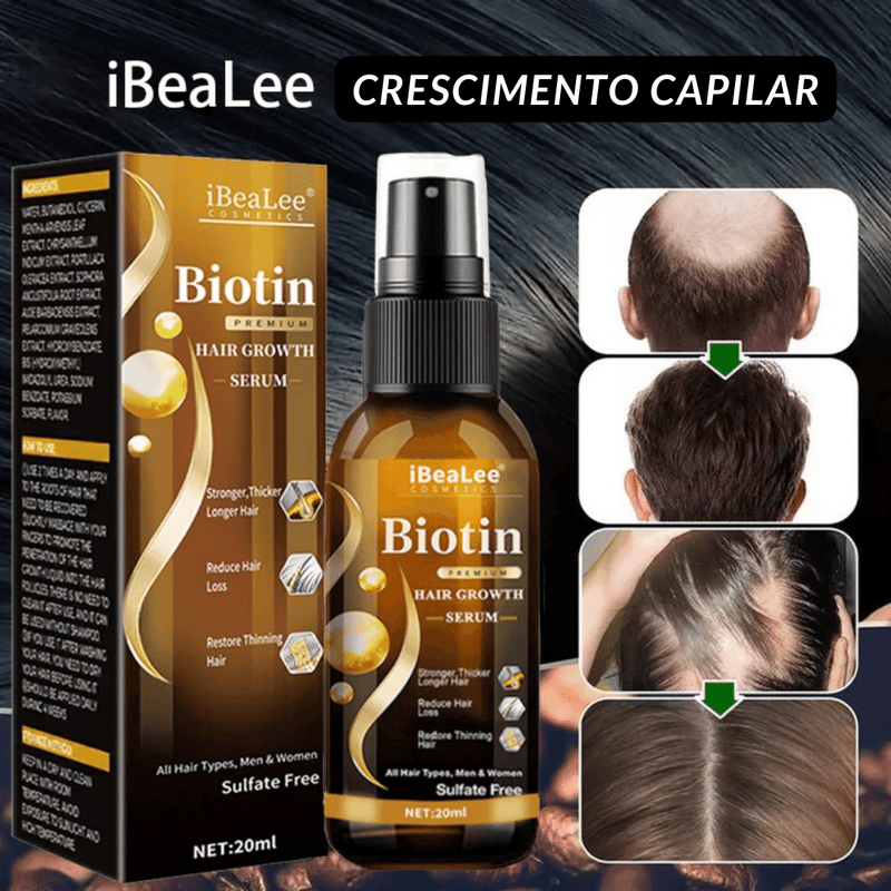 Biotina iBeaLee Crescimento Capilar - DeLuxe Hair