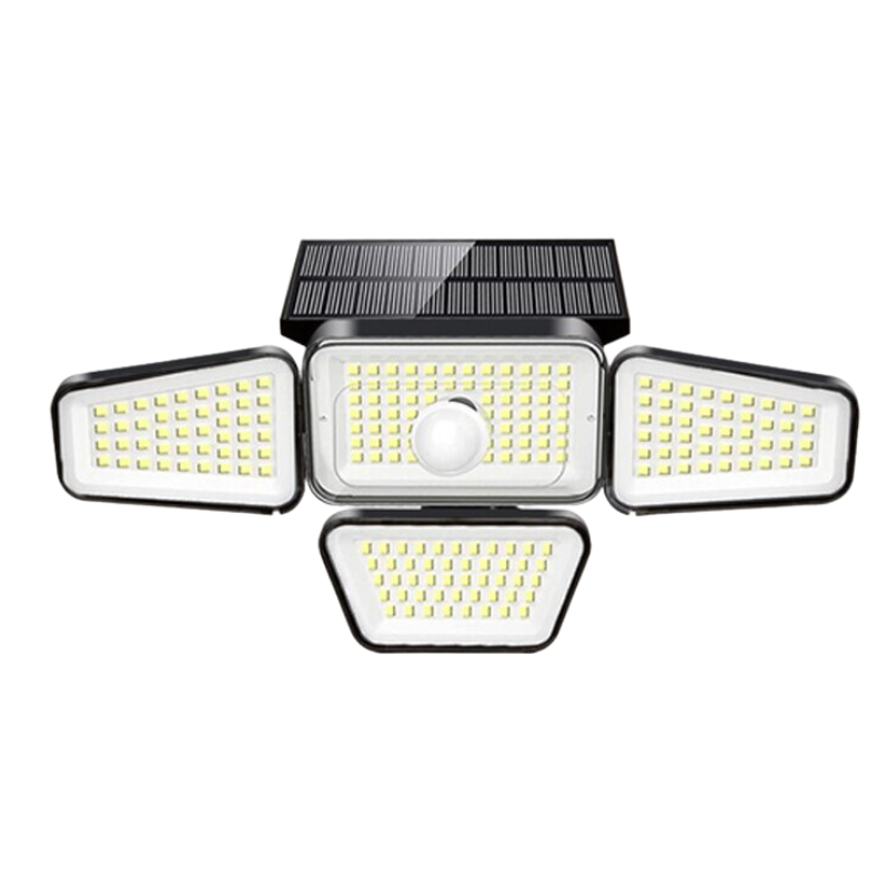 Holofote Solar LED 800W com 3 Cabeças - Solar Inova