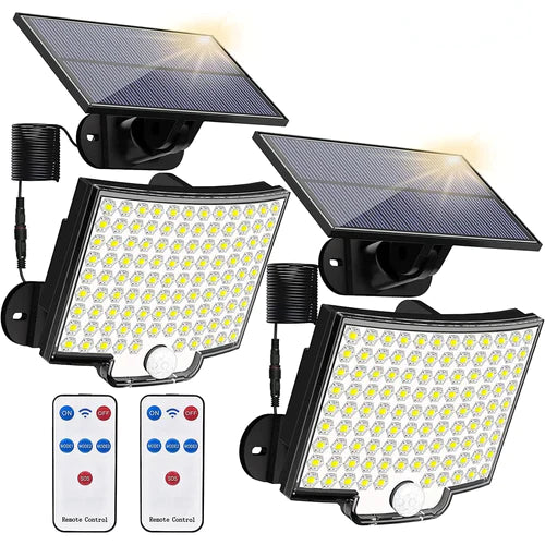 Holofote Solar LED 800W com 3 Cabeças - Tech Inova