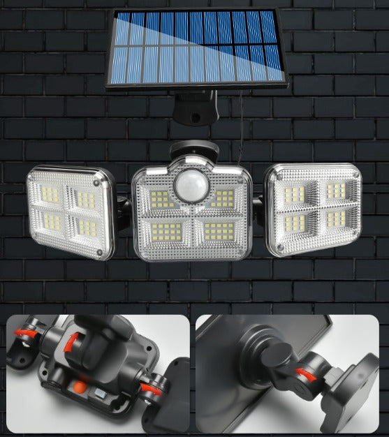 Holofote Solar LED 800W com 3 Cabeças - Power Inova