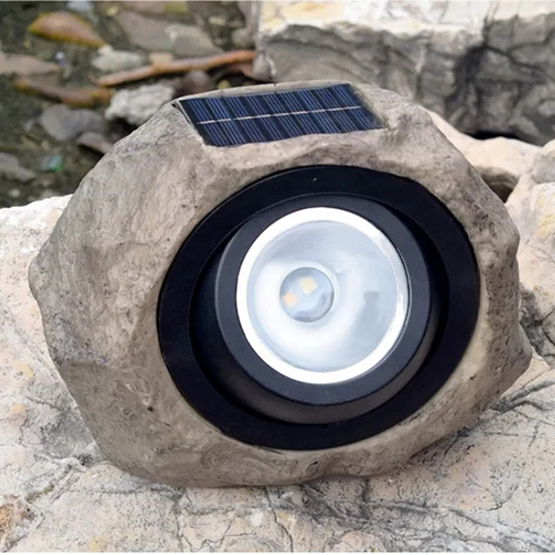 Luminária de Led Solar para Jardim À Prova d'água - Inova Rocks